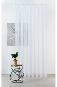 Biela voálová záclona 300x260 cm Crush – Mendola Fabrics
