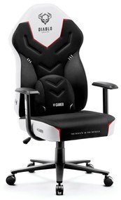 Herné kreslo Diablo X-Gamer 2.0 Normal Size: čierno-biele