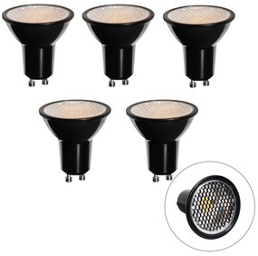 Sada 5 stmievateľných LED žiaroviek GU10 50mm voštinových 6W 400 lm 3000K