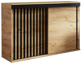 Komoda Malani 140 craft+craft+čierna