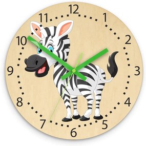 Detské nástenné hodiny Ami Zebra 30 cm viacfarebné