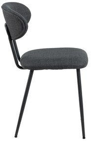 Antracitové jedálenské stoličky v súprave 2 ks Denise – Actona
