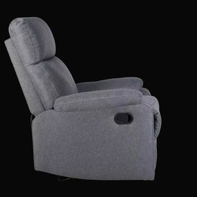 LuxuryForm DESIGN Televízne kreslo CARLOS s polohovaním - šedé