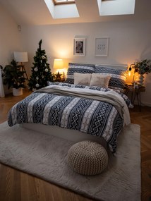 Francúzske obliečky mikroplyš Exclusive – Winter modré