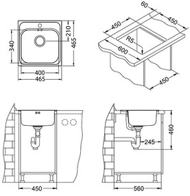 ALVEUS CZ BASIC 140 SAT NEW 465x465mm - F