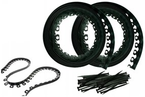 Bestent Plastový obrubník 40mm 20m s kolíkmi Elasteo