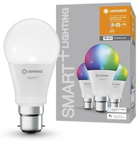 LEDVANCE Sada 3x inteligentná LED žiarovka SMART+ WIFI, B22d, A60, 9W, 806lm, 2700-6500K, teplá-studená biela, RGB