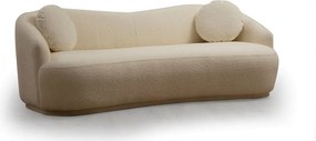 Trojmiestna pohovka Ancona 225 cm boucle krémová
