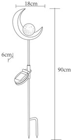 Globo 33466 - LED Solárne svietidlo SOLAR LED/0,02W/3V 600mAh IP44 bronz