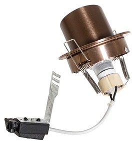 Moderný zapustený reflektor tmavo bronzový okrúhly sklápateľný - Installa