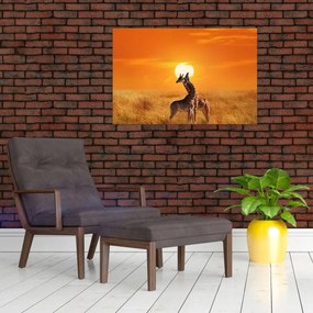 Obraz - Žirafy v národnom parku Serengeti (90x60 cm)