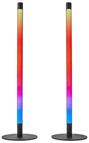 Nedis WIFILD10RGBW-SADA 2xLED RGBIC Stm. stolná lampa LED/36W/230V 2700-6500K+DO