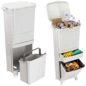 Odpadkový kôš NARDAN 42 l sivý