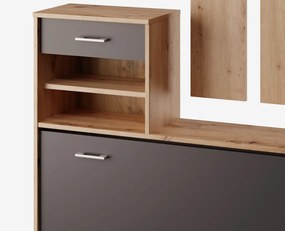 Predsieňová stena Vincent, dub artisan/antracit