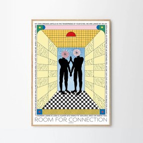 Moikka Plagát Room for Connection by Signe Bagger A4 (21x27cm)