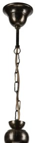 Luster na reťazi RETRO 2xE27/60W/230V bronzová/patina