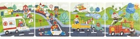 Hape Puzzle - Záchranné vozidlá