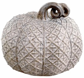 Hnedo-latté antik dekorácie tekvice Pumpkin antique S - Ø 8*7 cm