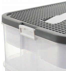 Kruzzel 25759 Úložný box na stavebnici, 35 l, 5 pater