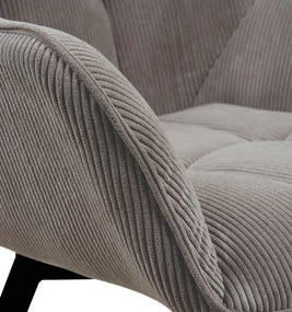 Jedálenská stolička Jordi Cord - hnedá