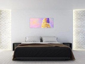 Obraz - Zmrzlina s levanduľou (120x50 cm)