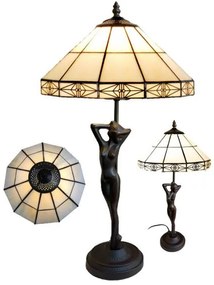 Tiffany lampa na čítanie kolekcia CREAM Nude Ø32*46