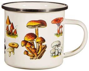 Krémový detský hrnček zo smaltu Vintage Mushroom - Sass &amp; Belle