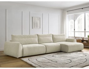 Béžová rohová pohovka Aden – Bobochic Paris