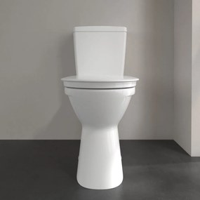 VILLEROY &amp; BOCH ViCare WC misa kombi (zvýšená) s hlbokým splachovaním bez vnútorného okraja, zadný odpad, 360 x 710 mm, biela alpská, s povrchom AntiBac a CeramicPlus, 4620R0T2