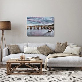 Sklenený obraz Vltavy (70x50 cm)