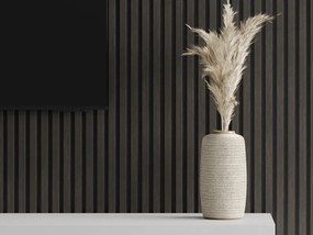 Mexen Lam-F, akustické stenové lamely 275 × 30 cm, plstený podklad 8 mm, technická dyha, orech striebristý, S105-275307-3015-009