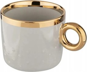 Altom Porcelánový hrnček Palazzo dots 350 ml, šalviová