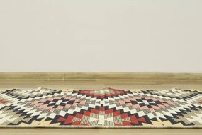 Obojstranný koberec / behúň Kilim Gold Aztecki Etno Romby viacfarebný