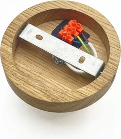 Stropné svietidlo HARMA WOOD 1xE27/15W/230V dub/biela pr. 30 cm