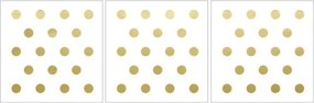 Samolepka do detskej izby sada bodky zlaté 3cm