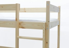 Wilsondo Nelakovaná poschodová posteľ s roštom Paulína 90x200 - prírodná