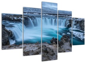 Obraz - Výhľad na vodopády (150x105 cm)