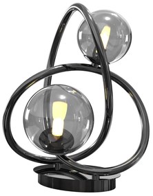 Wofi Wofi 8014-205 - LED Stolná lampa NANCY 2xG9/3,5W/230V čierny chróm W3993