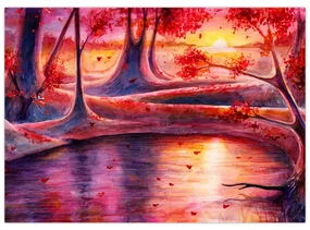 Obraz čarovného lesa (70x50 cm)
