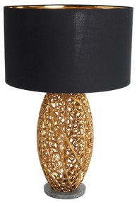 Stolná lampa Leaf 45cm zlatý RÁM