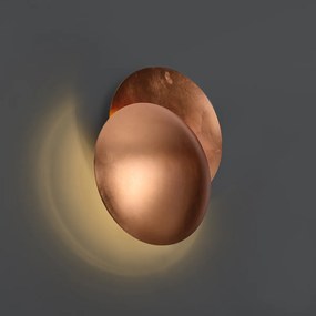 Moderné nástenné svietidlo medené 34,5 cm 2-svetlá - Sunrise