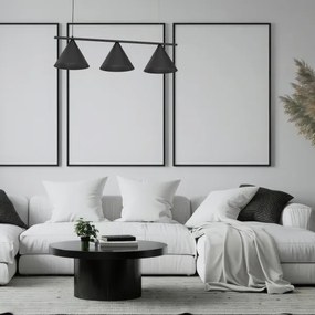 Luster na lanku CAPITAL 3xGX53/15W/230V čierny