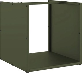 vidaXL Regál na krbové drevo, 40x40x40 cm, za studena lisovaná oceľ