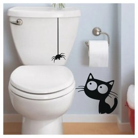 Samolepka Ambiance Cat And Spider