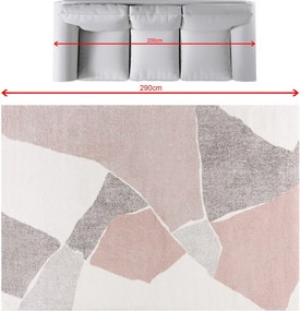 Koberec Softness cream/nude rose 200x290cm