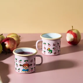Hrnček Pippi Fruits 2,5 dl, smalt / ružový