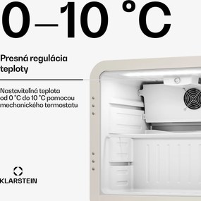 Klarstein Audrey Evo chladič nápojov | 39 x 38 cm | LED vnútorné osvetlenie | 75 W | 42 dB