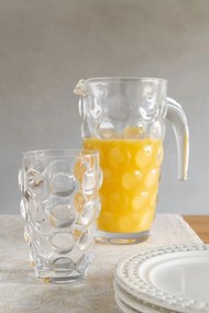 Transparentný sklenený džbán s bublinami Loupe - 17 * 12 * 22cm / 1000ml