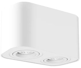 Rabalux 2054 - Bodové svietidlo KOBALD 2xGU10/42W/230V biela