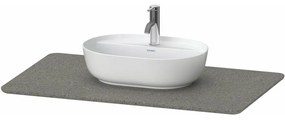 DURAVIT Luv doska pre skrinku pod umývadlo (s jedným výrezom v strede), 988 x 475 x 20 mm, z kvarcitu, šedá štruktúra, LU946903333